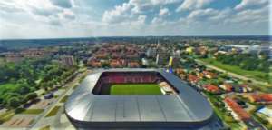 Panorama TYCHÓW od stadionu