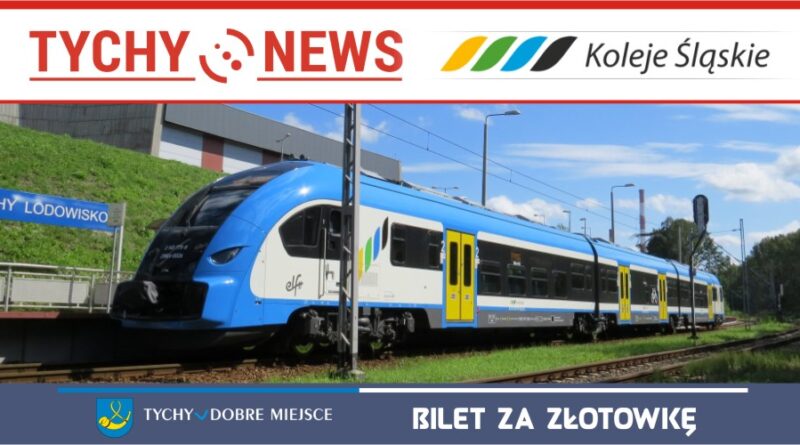 Koleje Śląskie wprowadzają bilet za złotówkę na terenie Tychów.